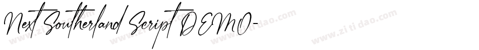 Next Southerland Script DEMO字体转换